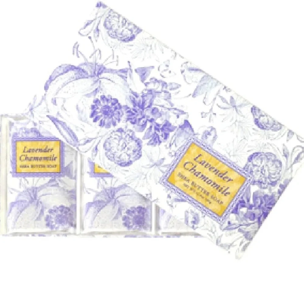 Lavender Chamomile Shea Butter Soap Set & Dusting Powder - Picture 9 of 16